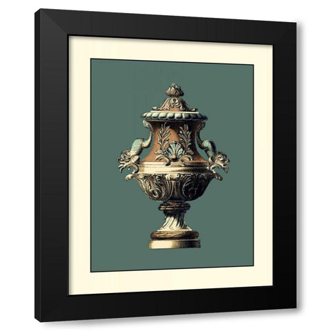 Classical Urn II Black Modern Wood Framed Art Print by Vision Studio