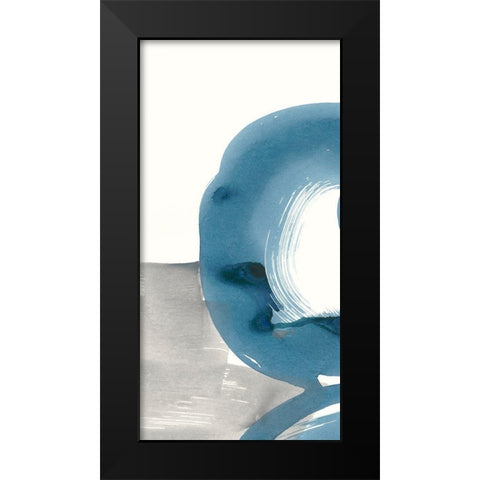 Breaking Blue I Black Modern Wood Framed Art Print by Stramel, Renee W.
