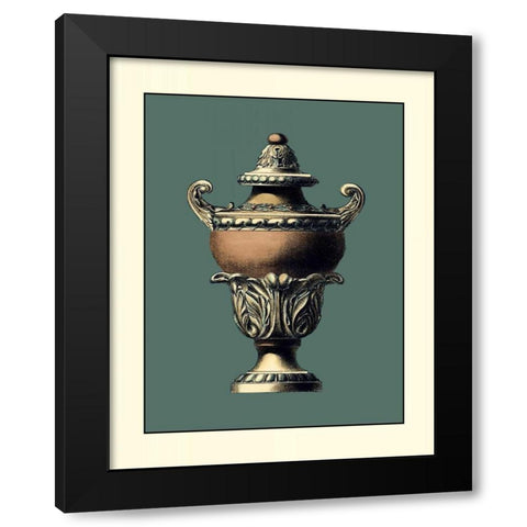 Classical Urn III Black Modern Wood Framed Art Print by Vision Studio