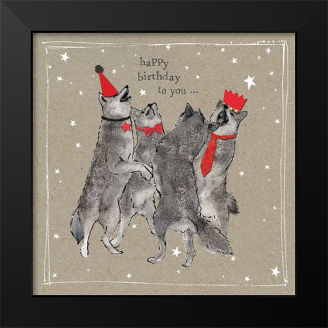 Fancypants Cool Dogs I Black Modern Wood Framed Art Print by Gower, Hammond