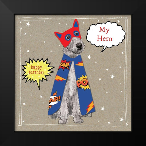 Fancypants Cool Dogs II Black Modern Wood Framed Art Print by Gower, Hammond