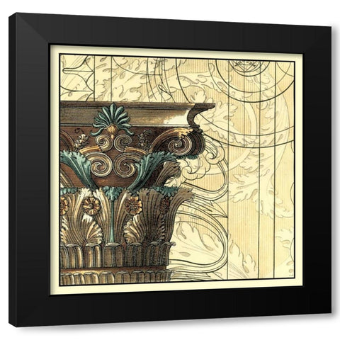 Architectural Inspiration II Black Modern Wood Framed Art Print by Vision Studio