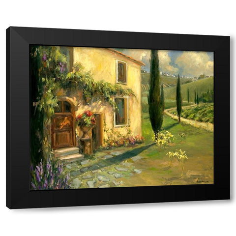 Scenic Italy I Black Modern Wood Framed Art Print by Stevens, Allayn