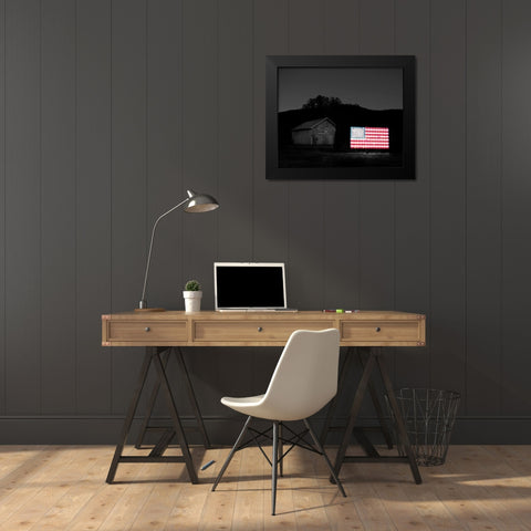 Flags of Our Farmers VI Black Modern Wood Framed Art Print by McLoughlin, James