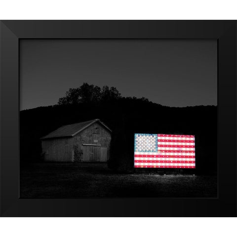 Flags of Our Farmers VI Black Modern Wood Framed Art Print by McLoughlin, James