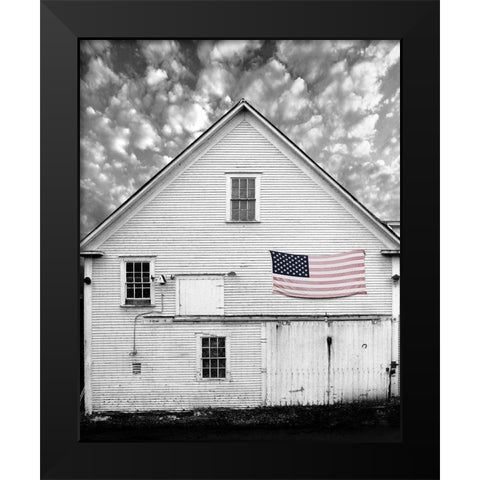 Flags of Our Farmers XVIII Black Modern Wood Framed Art Print by McLoughlin, James