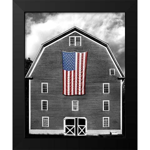 Flags of Our Farmers XIX Black Modern Wood Framed Art Print by McLoughlin, James