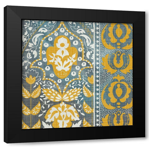 Exotic Journey II Black Modern Wood Framed Art Print with Double Matting by Zarris, Chariklia