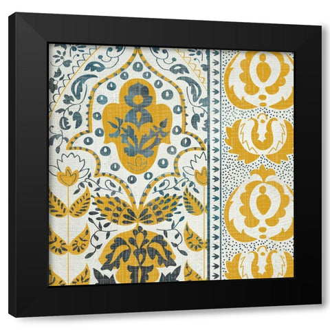 Exotic Journey III Black Modern Wood Framed Art Print with Double Matting by Zarris, Chariklia