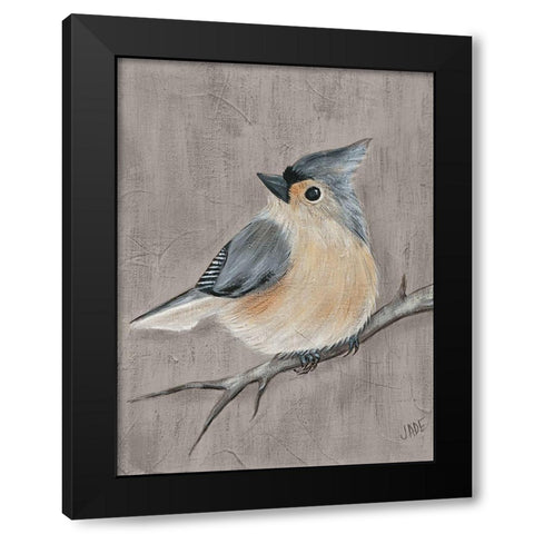 Winter Bird I Black Modern Wood Framed Art Print with Double Matting by Reynolds, Jade