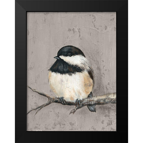 Winter Bird IV Black Modern Wood Framed Art Print by Reynolds, Jade