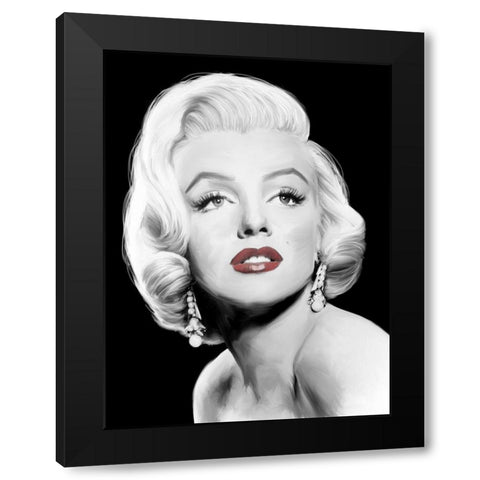 Stardust Black Modern Wood Framed Art Print by Michaels, Jerry