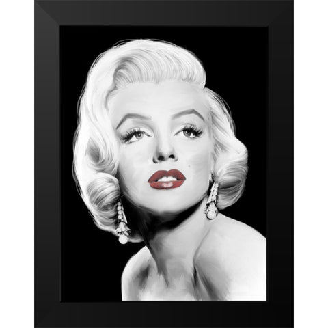 Stardust Black Modern Wood Framed Art Print by Michaels, Jerry