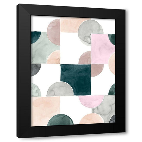 Muted Mystery I Black Modern Wood Framed Art Print with Double Matting by Popp, Grace