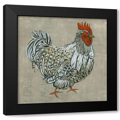 Roost I Black Modern Wood Framed Art Print with Double Matting by Zarris, Chariklia