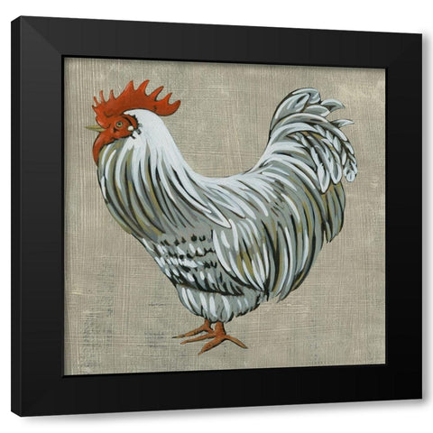 Roost II Black Modern Wood Framed Art Print with Double Matting by Zarris, Chariklia