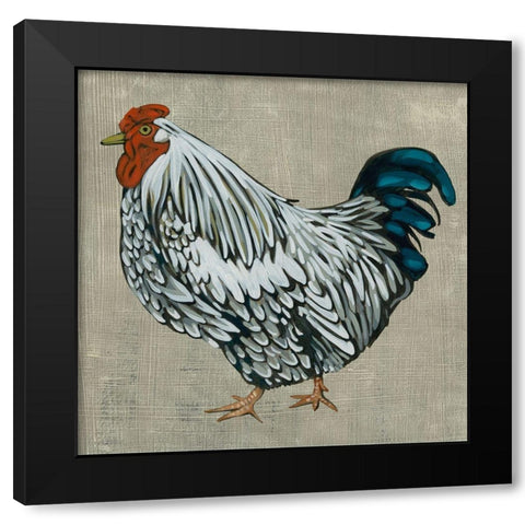 Roost IV Black Modern Wood Framed Art Print by Zarris, Chariklia