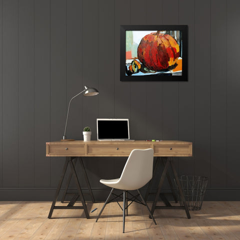Pumpkin Still Life I Black Modern Wood Framed Art Print by Ferrell, Erin McGee