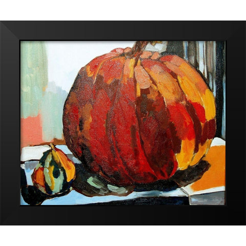 Pumpkin Still Life I Black Modern Wood Framed Art Print by Ferrell, Erin McGee