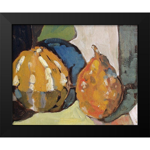 Pumpkin Still Life II Black Modern Wood Framed Art Print by Ferrell, Erin McGee