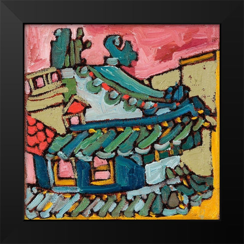 Chinatown I Black Modern Wood Framed Art Print by Ferrell, Erin McGee