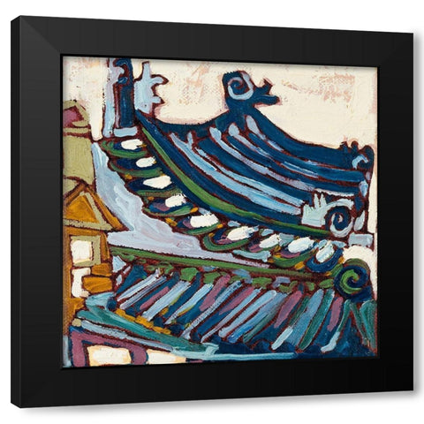 Chinatown IV Black Modern Wood Framed Art Print with Double Matting by Ferrell, Erin McGee