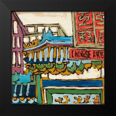 Chinatown XI Black Modern Wood Framed Art Print by Ferrell, Erin McGee