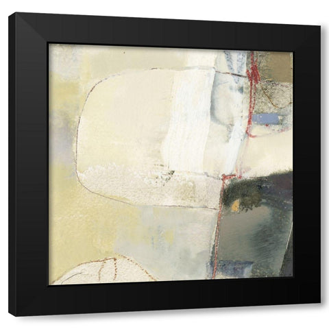 Pique V Black Modern Wood Framed Art Print with Double Matting by Jachimiec, Sue