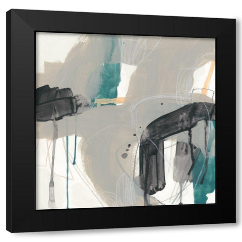 Carioca I Black Modern Wood Framed Art Print by Vess, June Erica