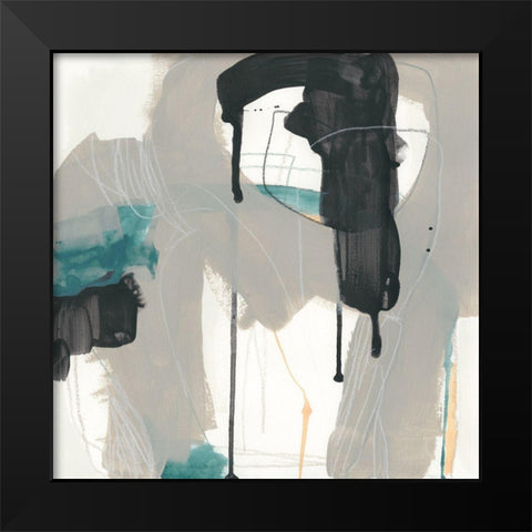 Carioca II Black Modern Wood Framed Art Print by Vess, June Erica