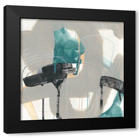 Carioca III Black Modern Wood Framed Art Print by Vess, June Erica