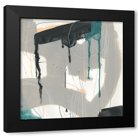 Carioca IV Black Modern Wood Framed Art Print by Vess, June Erica