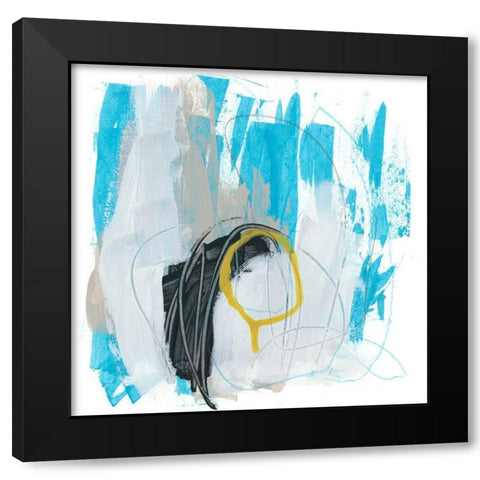Symphony in Riffs VII Black Modern Wood Framed Art Print with Double Matting by Vess, June Erica