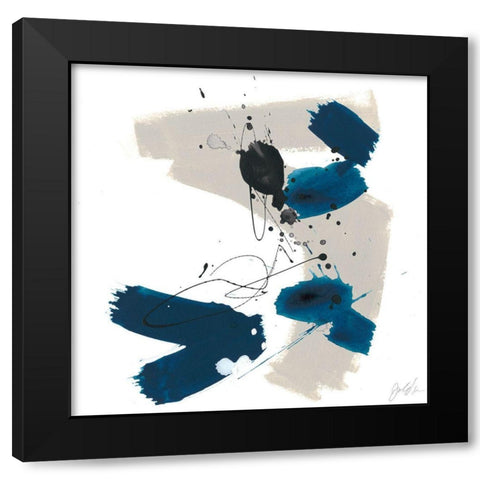 Kanji I Black Modern Wood Framed Art Print with Double Matting by Vess, June Erica