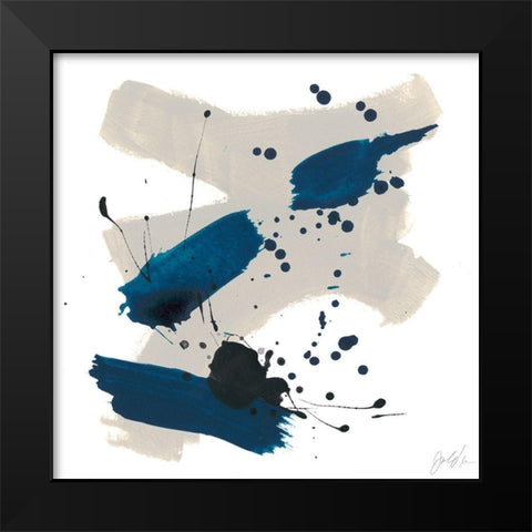 Kanji III Black Modern Wood Framed Art Print by Vess, June Erica