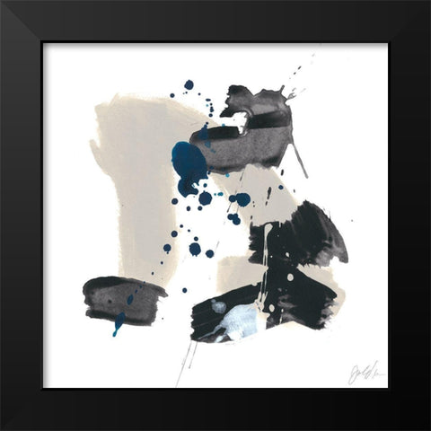 Kanji VI Black Modern Wood Framed Art Print by Vess, June Erica