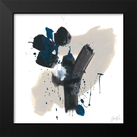 Kanji VIII Black Modern Wood Framed Art Print by Vess, June Erica