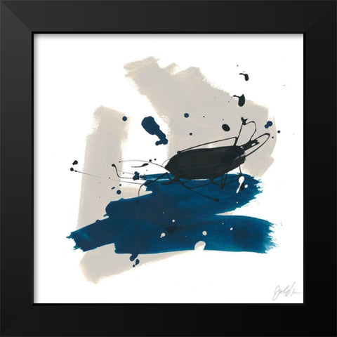 Kanji IX Black Modern Wood Framed Art Print by Vess, June Erica