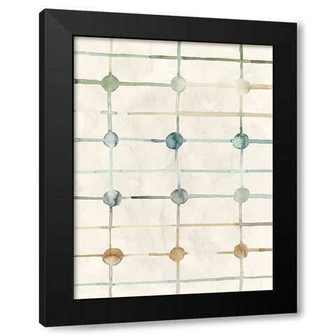 Simple Connections I Black Modern Wood Framed Art Print with Double Matting by Popp, Grace