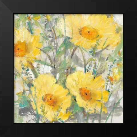 Yellow Bunch I Black Modern Wood Framed Art Print by OToole, Tim