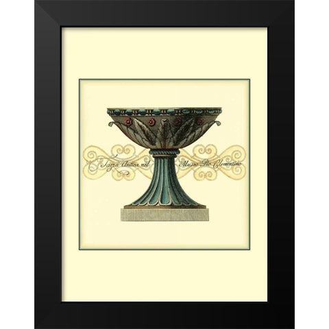 Antica Clementino Urna II Black Modern Wood Framed Art Print by Vision Studio