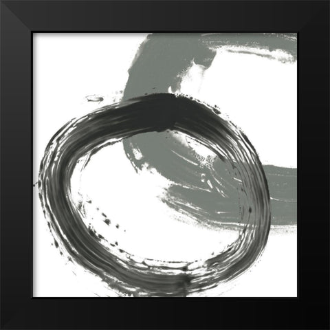 Circular Reaction II Black Modern Wood Framed Art Print by Vess, June Erica