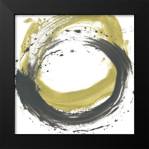 Circular Reaction III Black Modern Wood Framed Art Print by Vess, June Erica