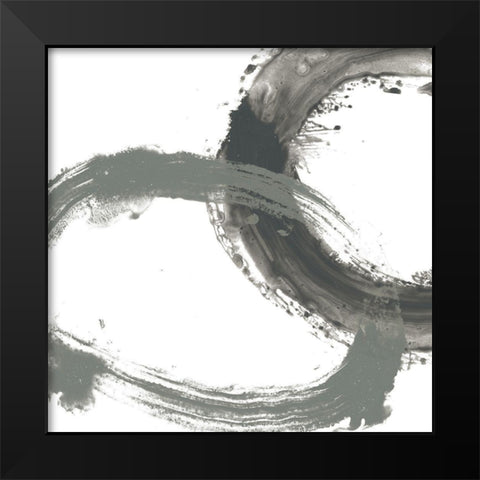 Circular Reaction IV Black Modern Wood Framed Art Print by Vess, June Erica