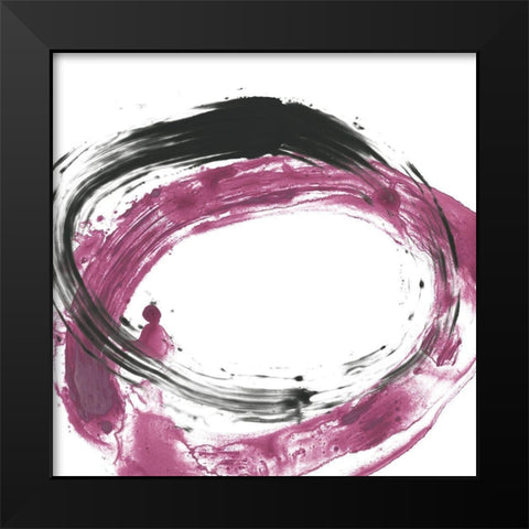 Circular Reaction VII Black Modern Wood Framed Art Print by Vess, June Erica
