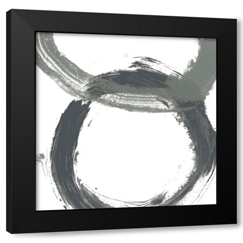 Circular Reaction VIII Black Modern Wood Framed Art Print by Vess, June Erica