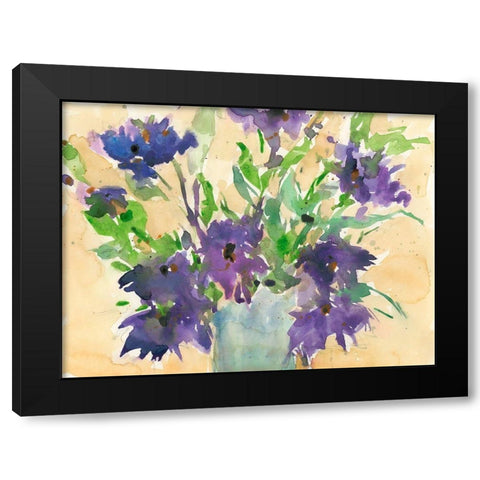 Floral Wild Thing I Black Modern Wood Framed Art Print with Double Matting by Dixon, Samuel