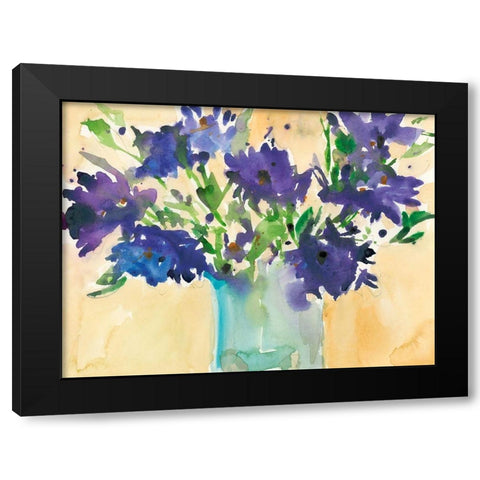 Floral Wild Thing II Black Modern Wood Framed Art Print by Dixon, Samuel