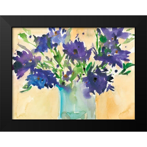Floral Wild Thing II Black Modern Wood Framed Art Print by Dixon, Samuel