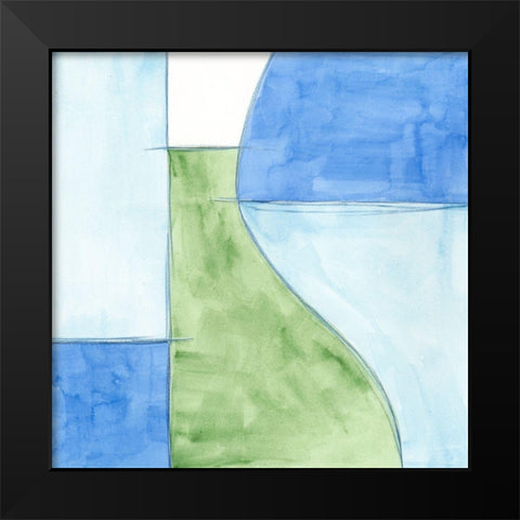 Patch II Black Modern Wood Framed Art Print by Holland, J.